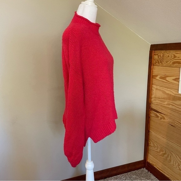 BP Pink Knit Mock Neck Long Balloon Sleeve Sweater Extra Small - Picture 2 of 10